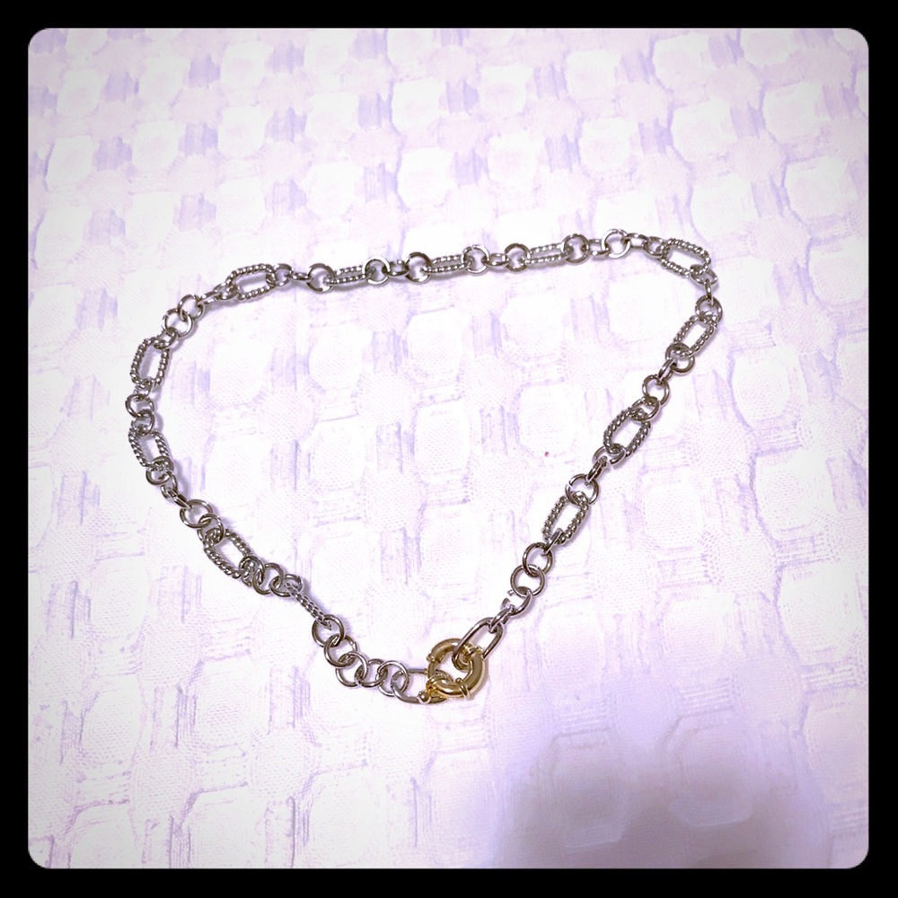 Necklace silver & gold plated